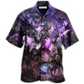 Hawaiian Shirt / Adults / S Dragon Purple Skull Love Life - Hawaiian Shirt - Reefox