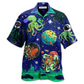 Hawaiian Shirt / Adults / S Octopus Astronaut Style - Hawaiian Shirt - Reefox