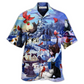 Hawaiian Shirt / Adults / S Cat Watching Cardinal Birds - Hawaiian Shirt - Reefox