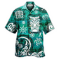 Hawaiian Shirt / Adults / S Tiki Love Turtle Geen - Hawaiian Shirt - Reefox