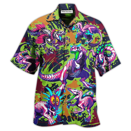 Hawaiian Shirt / Adults / S Dinosaur Don't Forget To Be Rawrsome - Hawaiian Shirt - Reefox