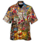 Hawaiian Shirt / Adults / S Christmas Santa Happy Holiday Season Of Joy - Hawaiian Shirt - Reefox