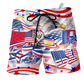 Beach Short / Adults / S America Eagle Amazing Day - Beach Short Reefox - Owls Matrix LTD