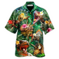 Hawaiian Shirt / Adults / S Dinosaur Aloha Style Tropical Floral - Hawaiian Shirt - Reefox