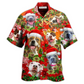 Hawaiian Shirt / Adults / S Pitbull Christmas Dogs Are Family - Hawaiian Shirt - Reefox