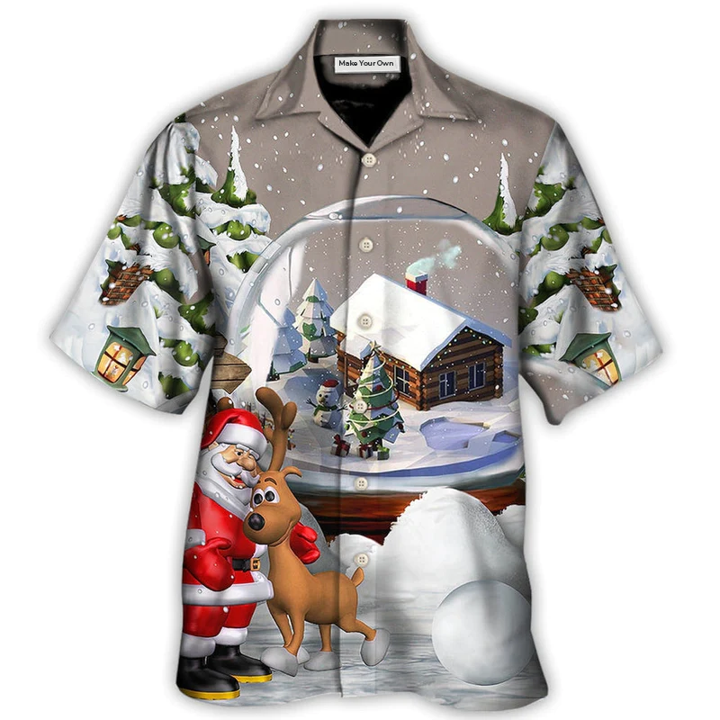 Hawaiian Shirt / Adults / S Christmas Santa Giving Christmas For Everyone - Hawaiian Shirt - Reefox