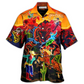 Hawaiian Shirt / Adults / S Cowboy Neon Riding Horse Desert - Hawaiian Shirt - Reefox