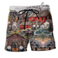 Beach Short / Adults / S Farm Animals Love Farm And Happiness - Beach Short Reefox - Owls Matrix LTD