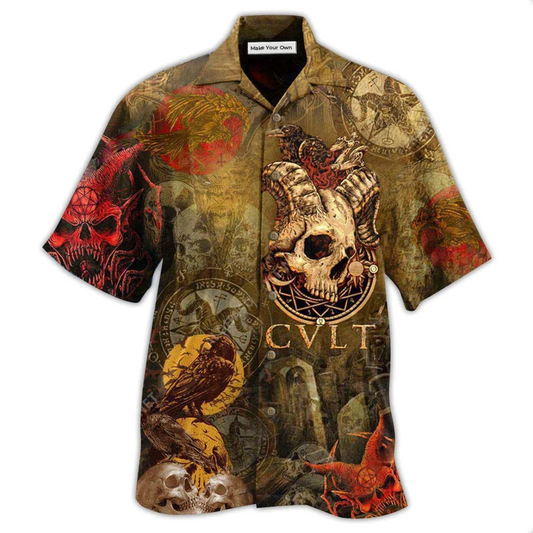 Hawaiian Shirt / Adults / S Skull Not Today Satan Cool - Hawaiian Shirt - Reefox