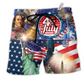 Beach Short / Adults / S America Love July Style - Beach Short Reefox - Owls Matrix LTD