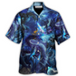 Hawaiian Shirt / Adults / S Dragon Blue Skull Fire Lightning Art Style - Hawaiian Shirt - Reefox