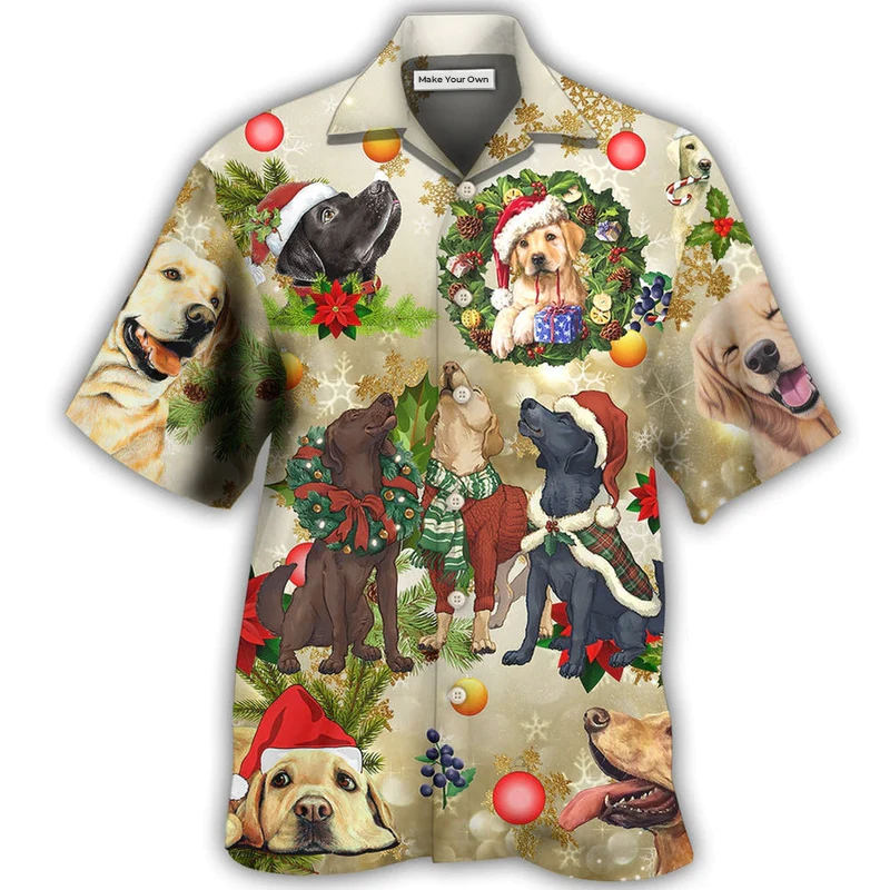 Hawaiian Shirt / Adults / S Labrador Retriever Xmas Is Better With Labrador Retriever - Hawaiian Shirt - Reefox