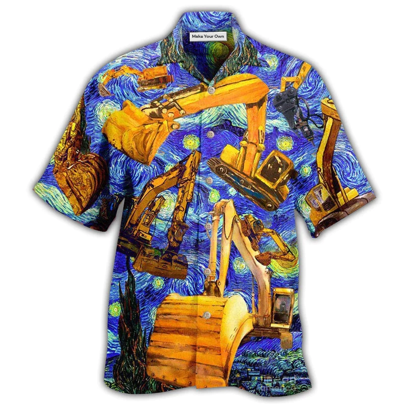 Hawaiian Shirt / Adults / S Excavator See You Later Art - Hawaiian Shirt - Reefox