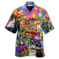 Hawaiian Shirt / Adults / S Cat Prom Lets Go Down Street Celebrate The Mardi Gras Festival - Hawaiian Shirt - Reefox