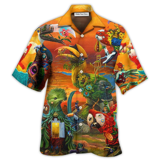 Hawaiian Shirt / Adults / S Parrot In A Flock Of A Pigeon - Hawaiian Shirt - Reefox
