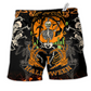 Beach Short / Adults / S Halloween Dancing Skeleton Scaried - Beach Short Reefox - Owls Matrix LTD