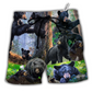 Beach Short / Adults / S Bear Family Into The Spring - Beach Short Reefox - Owls Matrix LTD