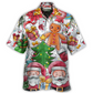 Hawaiian Shirt / Adults / S Christmas Santa Cutie Winter Snowman Gingerbread - Hawaiian Shirt - Reefox