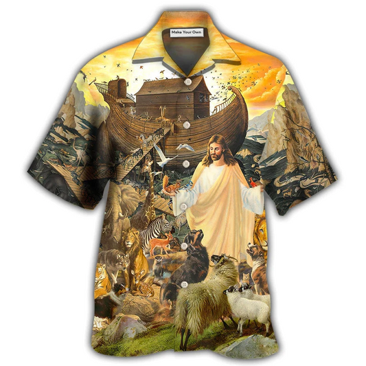 Hawaiian Shirt / Adults / S God Animal Rescue God Bless You - Hawaiian Shirt - Reefox