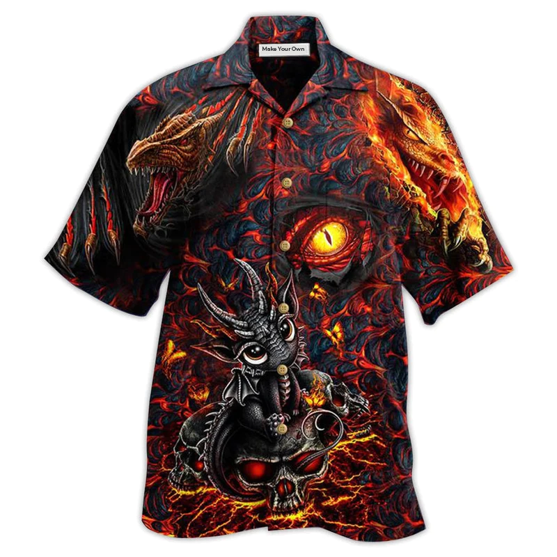 Hawaiian Shirt / Adults / S Dragon Eye Love Life Amazing - Hawaiian Shirt - Reefox