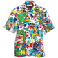 Hawaiian Shirt / Adults / S Autism Dinosaur Mix Color - Hawaiian Shirt - Reefox