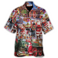 Hawaiian Shirt / Adults / S Christmas Santa Snow Village Christmas Spirit Of Giving - Hawaiian Shirt - Reefox