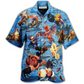 Hawaiian Shirt / Adults / S Chicken Rooster Fighting - Hawaiian Shirt - Reefox