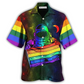 Hawaiian Shirt / Adults / S LGBT Pride Astronaut Style - Hawaiian Shirt - Reefox