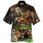 Hawaiian Shirt / Adults / S Billiard Dogs Play Billiard Funny - Hawaiian Shirt - Reefox