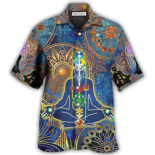 Hawaiian Shirt / Adults / S Yoga Mandala Style - Hawaiian Shirt - Reefox