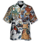 Hawaiian Shirt / Adults / S Samurai Cats - A Small Measure of Peace - Hawaiian Shirt - Reefox