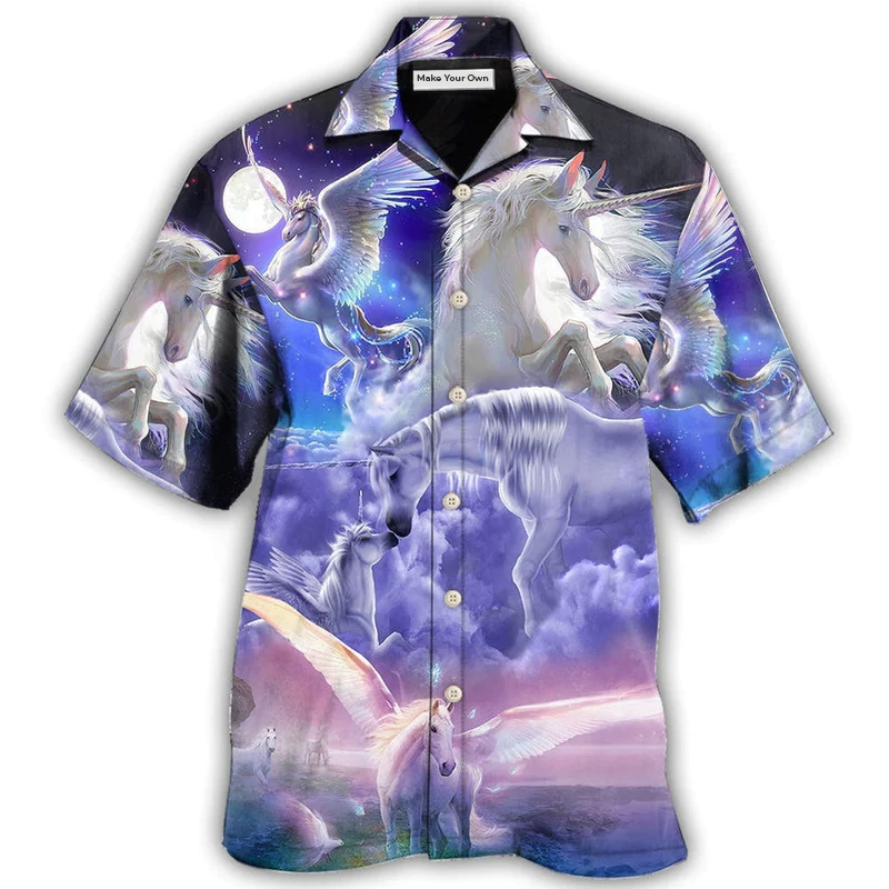 Hawaiian Shirt / Adults / S Unicorn Such A Fantasy Unicorn - Hawaiian Shirt - Reefox