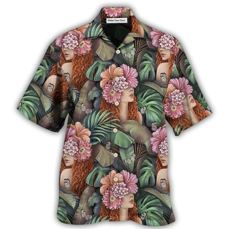 Hawaiian Shirt / Adults / S Country Girl Tropical Leaf Style - Hawaiian Shirt - Reefox