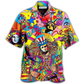 Hawaiian Shirt / Adults / S Hippie America Colorfull Style - Hawaiian Shirt - Reefox
