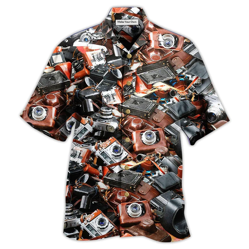 Hawaiian Shirt / Adults / S Camera Retro Love Life - Hawaiian Shirt - Reefox