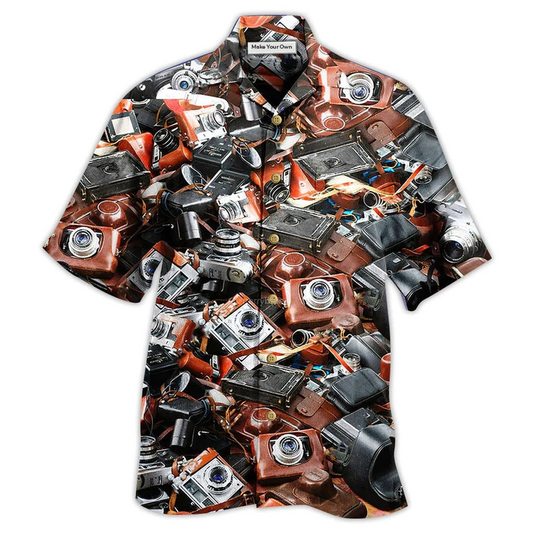 Hawaiian Shirt / Adults / S Camera Retro Love Life - Hawaiian Shirt - Reefox