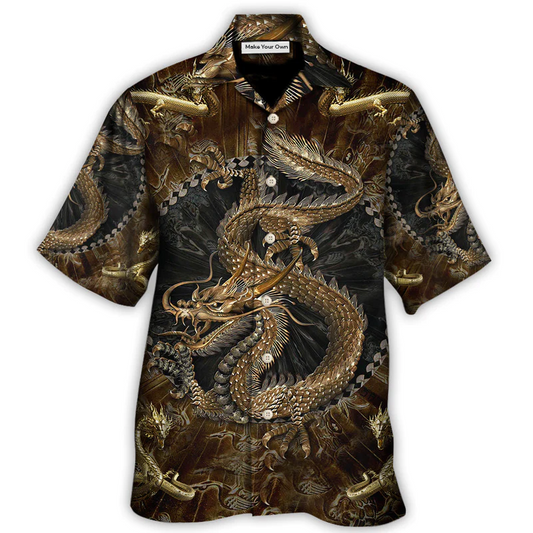 Hawaiian Shirt / Adults / S Dragon Love Life Colorful - Hawaiian Shirt - Reefox