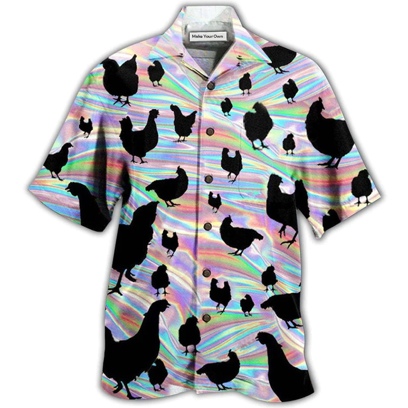 Hawaiian Shirt / Adults / S Chicken Awesome Style - Hawaiian Shirt - Reefox