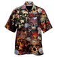 Hawaiian Shirt / Adults / S Skull Queen Love Flowers - Hawaiian Shirt - Reefox