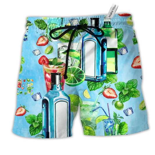 Beach Short / Adults / S Cocktail Sometimes All You Need Is A Mojito - Beach Short Reefox - Owls Matrix LTD
