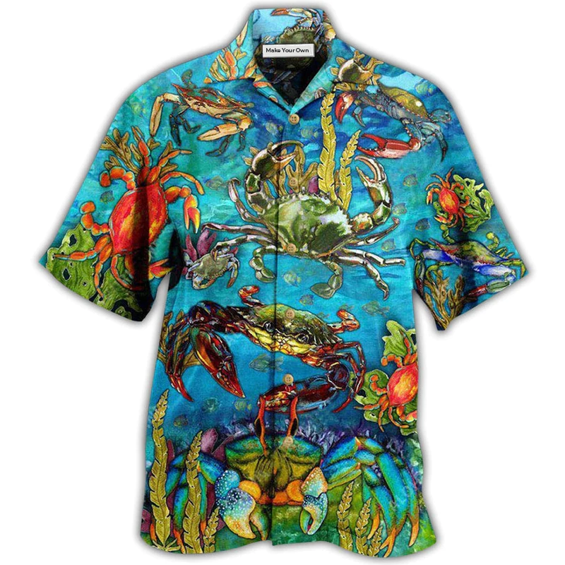 Hawaiian Shirt / Adults / S Crab Animals Life Is Better With A Crab - Hawaiian Shirt - Reefox