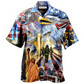 Hawaiian Shirt / Adults / S America Proud Forever With Love - Hawaiian Shirt - Reefox