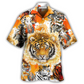 Hawaiian Shirt / Adults / S Tiger Colorful Tiger Painting - Hawaiian Shirt - Reefox
