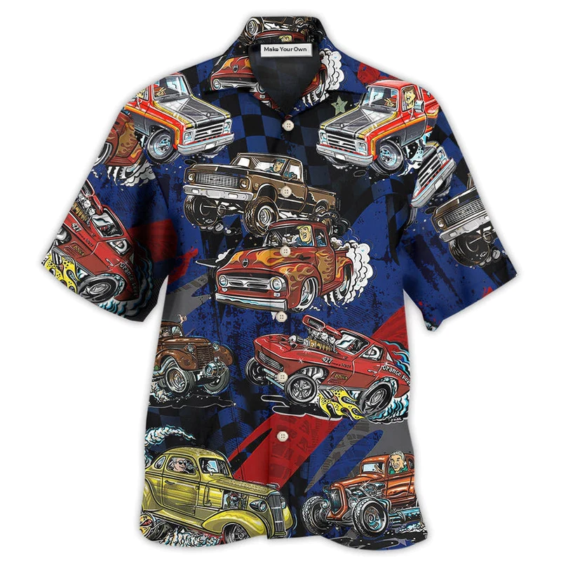 Hawaiian Shirt / Adults / S Car Racing Off Road Racing Is My Lobely Life - Hawaiian Shirt - Reefox