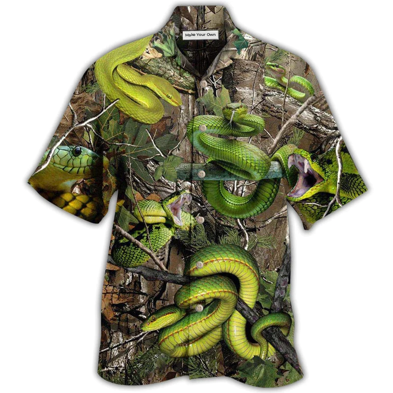 Hawaiian Shirt / Adults / S Snake Will Always Bite Back So Be Careful - Hawaiian Shirt - Reefox
