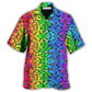Hawaiian Shirt / Adults / S LGBT Colorful Rainbow Butterfly - Hawaiian Shirt - Reefox