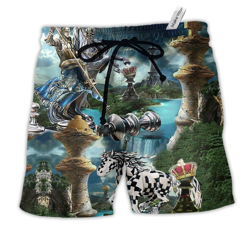 Beach Short / Adults / S Chess Is Life Mountain - Beach Short Reefox - Owls Matrix LTD