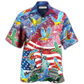 Hawaiian Shirt / Adults / S Parrot America Flag Independence Day - Hawaiian Shirt - Reefox