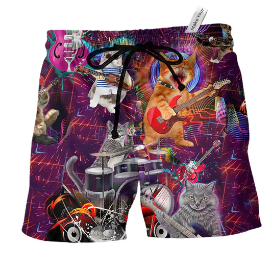 Beach Short / Adults / S Cat Rocker Happy Everyday - Beach Short Reefox - Owls Matrix LTD