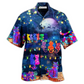 Hawaiian Shirt / Adults / S Cat The Jolly Cats On Roof - Hawaiian Shirt - Reefox